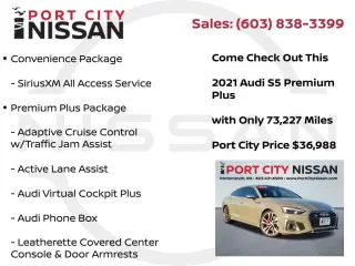 Audi S5 Sportback 2021 AWD 3.0T quattro Premium Plus 4dr Sportback
