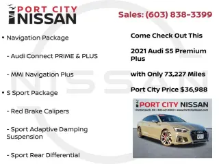 Audi S5 Sportback 2021 AWD 3.0T quattro Premium Plus 4dr Sportback