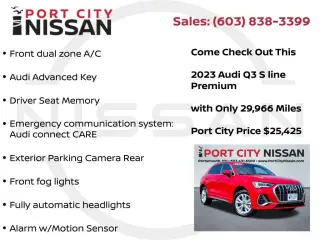 Audi Q3 2023 AWD quattro S line Premium 45 TFSI 4dr SUV