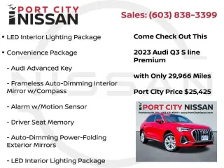 Audi Q3 2023 AWD quattro S line Premium 45 TFSI 4dr SUV