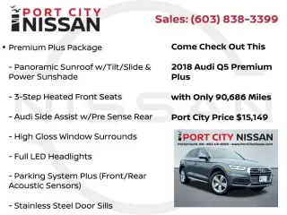 Audi Q5 2018 AWD 2.0T quattro Premium Plus 4dr SUV