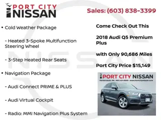 Audi Q5 2018 AWD 2.0T quattro Premium Plus 4dr SUV