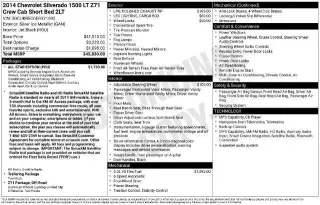 Chevrolet Silverado 1500 2014 4x4 LT 4dr Cab de Crew con 5.8 pies de largo.