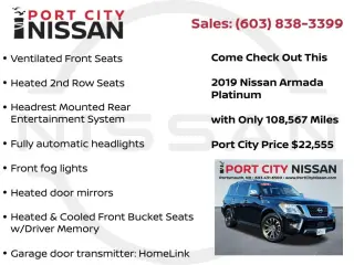 Nissan Armada 2019 4x4 Platinum 4dr SUV