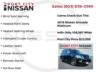 Nissan Armada 2019 4x4 Platinum 4dr SUV