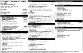 BMW X7 2022 AWD xDrive40i 4dr Sports Activity Vehicle