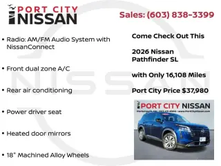 Nissan Pathfinder 2026 AWD SL 4dr SUV
