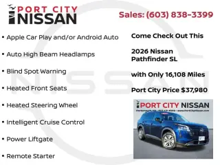 Nissan Pathfinder 2026 AWD SL 4dr SUV