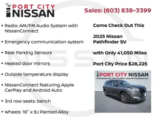 Nissan Pathfinder 2025 AWD SV 4dr SUV