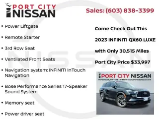 INFINITI QX60 2023 AWD Luxe 4dr SUV