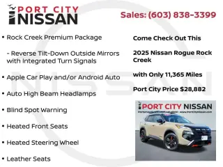 Nissan Rogue 2025 AWD Rock Creek 4dr Crossover