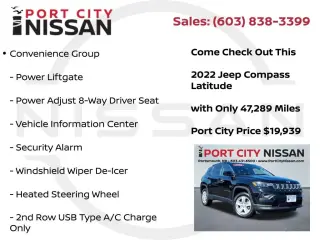 Jeep Compass 2022 4x4 Latitude 4dr SUV