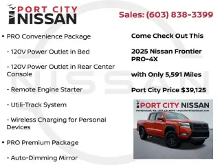 Nissan Frontier 2025 4x4 PRO-4X 4dr Crew Cab 5 ft. SB