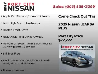 Nissan LEAF 2025 SV PLUS 4dr Hatchback