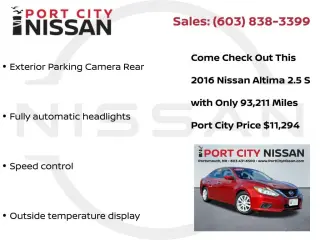 Nissan Altima 2016 2.5 S 4dr Sedán