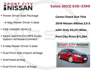 Nissan Altima 2016 2.5 S 4dr Sedán