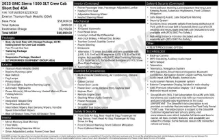 GMC Sierra 1500 2025 4x4 SLT 4dr Crew Cab 5.8 ft. SB