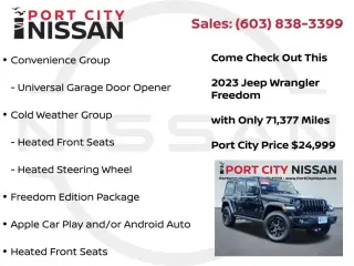Jeep Wrangler 2023 4x4 Sport S 4dr SUV