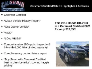 Honda CR-V 2012 AWD EX 4dr SUV