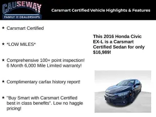 Honda Civic 2016 EX-L Sedán 4 puertas