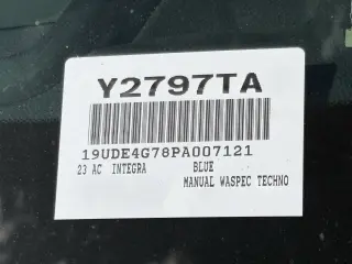 Acura Integra 2023 4 Liftback 6M con paquete de Tecnología y A-SPEC