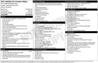 Mazda CX-5 2021 AWD Carbon Edition 4dr SUV