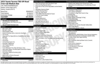 Toyota Tacoma 2022 4x4 TRD Pro 4dr Cab doble 5.0 ft SB 6M