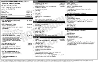 Chevrolet Silverado 1500 2019 4x4 RST 4puertas Crew Cab 5.8 pies SB