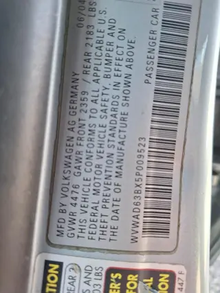 2005 Volkswagen Passat GLS 1.8T