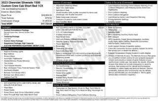 Chevrolet Silverado 1500 2023 4x2 Custom 4dr Crew Cab 5.8 ft. SB