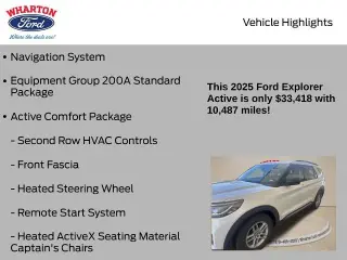 Ford Explorer 2025 Active 4dr SUV