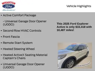 Ford Explorer 2025 Active 4dr SUV