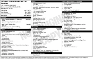 Ram 1500 2025 4x4 Tradesman 4dr Crew Cab 5.6 ft. SB Pickup