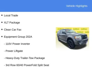 Ford Expedition EL 2016 4x2 XLT 4dr SUV
