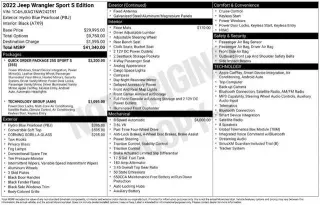 Jeep Wrangler 2022 4x4 Sport 2dr SUV