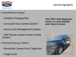Jeep Wagoneer 2022 4x4 Serie I SUV de 4 puertas
