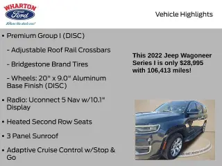 Jeep Wagoneer 2022 4x4 Serie I SUV de 4 puertas