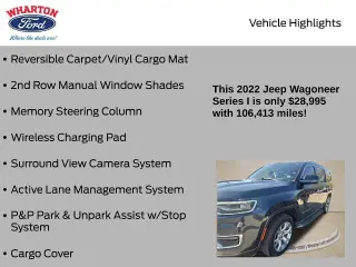 Jeep Wagoneer 2022 4x4 Serie I SUV de 4 puertas