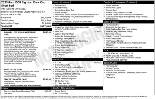 Ram 1500 2023 4x4 Big Horn 4dr Crew Cab 5.6 ft. SB Pickup