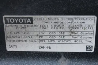 Camry Toyota 2011