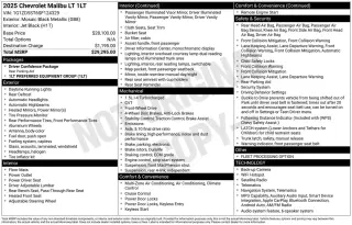 Chevrolet Malibu 2025 LT 4dr Sedán w/1LT
