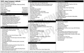 Jeep Compass 2022 4x4 Latitude 4dr SUV