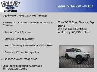 Ford Bronco 2021 4x4 Big Bend SUV de 4 puertas