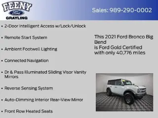 Ford Bronco 2021 4x4 Big Bend SUV de 4 puertas