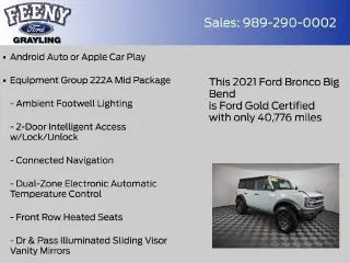 Ford Bronco 2021 4x4 Big Bend SUV de 4 puertas