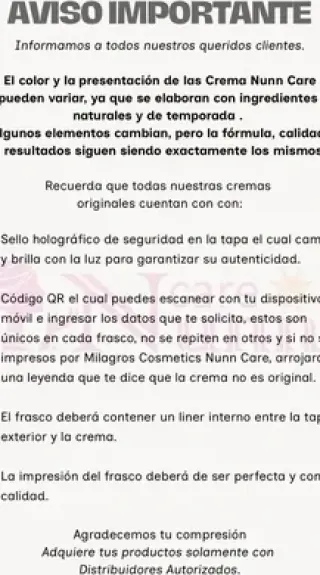 Busca productos de Nunn Care?