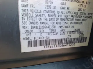 2006 Nissan Altima 3.5 SE