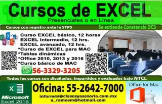 Clases de EXCEL a domicilio