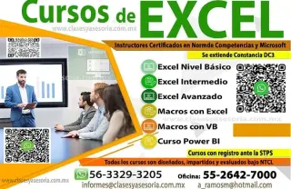 CLASES de EXCEL a domicilio