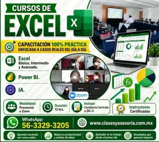Cursos de EXCEL a domicilio